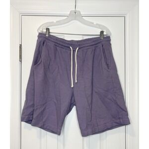 Adam Mar Mens Drawstring‎ Sweat Shorts Purple XL
